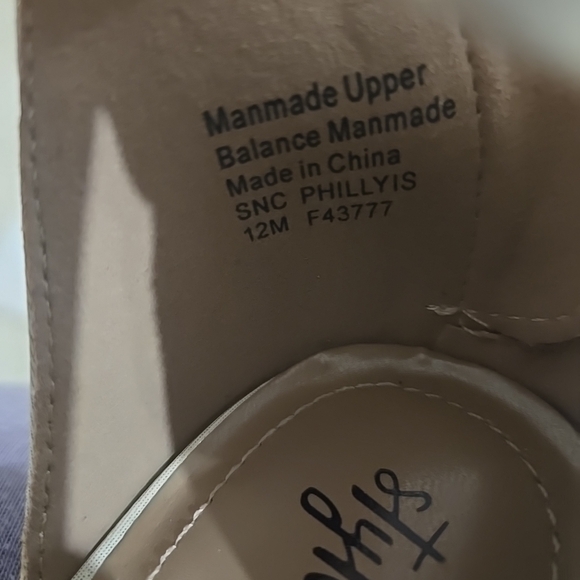 Style & Co Phillys Womens Evening Heeled Sandal Cream  Shimmer  Size 12M Strap - Picture 5 of 9